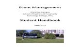 2014-2015 Event Management Student Handbook