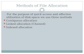 File Allocation