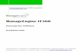 ManageEngine It360 Ent Editon Install Guide