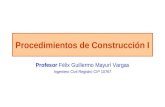 Procedimientos de Construcción I CLASE 1