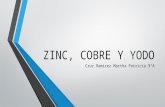 Zinc, Cobre y Yodo nutricion