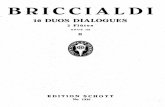 Briccialdi G, - 16 Duos Dialogues for Two Flutes Op.132. Part 2 - Score