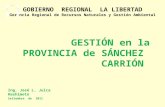 Informe de Gestion en Sanchez Carrion 1-9-2011