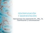 IV. Centrifugación y Sedimentación