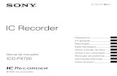 Manual Do Gravador Eletronico Sony
