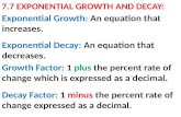 7_7 Exponential Growth - Decay