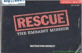 Rescue - The Embassy Mission - Manual - NES