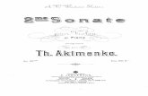 Akimenko - Violin Sonata No.2, Op.38b Score