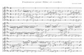 Talle - Fantaisie Pour Flute Et Cordes - Score