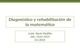 1 y 2 Diagnóstico y Rehabilitación de La Matemática