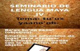 Adverbios de Lugar en maya yucateco