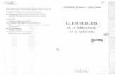 KERBRAT ORECCHIONI - La Subjetividad en El Lenguaje, Cap 1