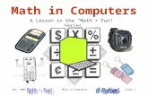 Math in Computers