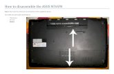 instruções desmontagem de  ASUS N76VM