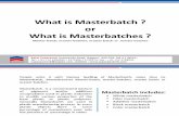 what is masterbatches