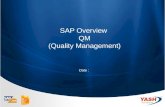 SAP Overview QM