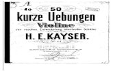 VIOLINO - ESTUDOS - H. E. Kayser - Opus 44 - Kurze Vebungen Fr Violino