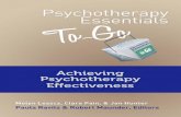 Psychotherapy Essentials to Go Achieving Psychotherapy Effectiveness