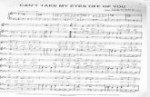 Can t Take My Eyes Off You Sheet Music