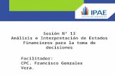 Sesion 13 y 14- Analisis e Interpretacion de Estados Financieros