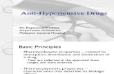 Pharmacology 3.1 - Anti-hypertensive Drugs OLD