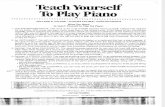 Learn Piano Teach Yourself to Play Piano Lessons