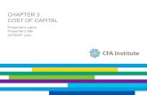 Cost of Capital - Chapter 3