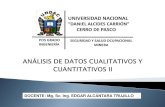 Análisis de Datos Cualitativos y Cuantitativos -II