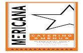 Mericana Catering menu