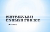 English for ICT - Meeting 2