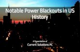 Notable Power Blackouts in US History