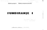 Fundiranje I - Stevan Stevanovic