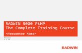 RADWIN 5000 PtMP Training Course