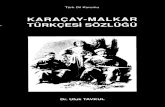 Karachay Malkar Dictionary