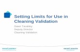 Setting Limits for Use in Cleaning Validation