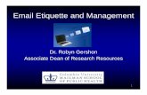 Emai Etiquette and Management