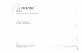Barrett- Criticizing Art