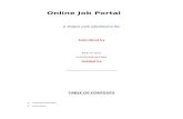 Project Report of Online Job Portal Team I