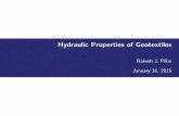 Hydraulic design of geosynthetics