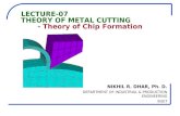 Theory of Metal CuttingTheory of Chip Formation