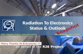 R2E Mitigation Project – Status & Outlook July 15 th 2011 (R2E) Mitigation Project:  Mini-Chamonix, July 15 th 2011 Radiation To Electronics.