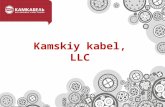 Kamskiy kabel, LLC. Kamsky cable Kamskiy kabel, LLC produces cables and wires on the Kamkabel manufacturing area in Perm that is the largest one both.