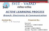 ACTIVE LEARNING PROCESS Prepared By : Kavish Thakkar:13BEICG028 Himanshu Singh:13BEICM029 Deven Parikh:13BEICG024 Jay joshi:13BEICM026 Guided By : Prof.