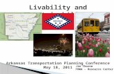 Jim Thorne FHWA - Resource Center. The Sustainable Communities Partnership and Livability Principles Livability and the Planning Process Livability Examples.
