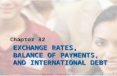 Chapter 32 EXCHANGE RATES, BALANCE OF PAYMENTS, AND INTERNATIONAL DEBT Gottheil — Principles of Economics, 7e © 2013 Cengage Learning 1.