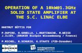 FWKE Dr.-Ing. H.Büttig  Mitglied der Leibniz-Gemeinschaft OPERATION OF A 10kW@1.3GHz SOLID STATE AMPLIFIER AT THE S.C. LINAC ELBE HARTMUT BÜTTIG.