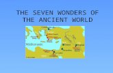 THE SEVEN WONDERS OF THE ANCIENT WORLD. MAP OF THE SEVEN WORDERS.