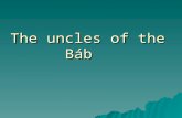 The uncles of the Báb. Questions for your Cousin 1. When did this happen? 2. Do you have any Writings? 3. What makes you believe you are the return? 4.