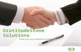 Build your way towards success….. GratitudeStone Solutions Your LogoGratitudeStone Solutions.