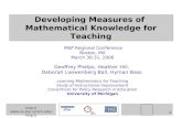 Http://  t 1 Developing Measures of Mathematical Knowledge for Teaching Geoffrey Phelps, Heather Hill,